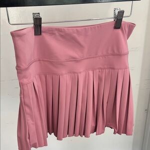 Gold Hinge Pink Pleated Skirt